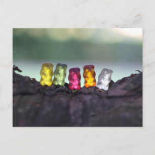 Colorful Diversity Gummy Beren Fotografie Briefkaart