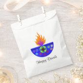 Colorful Diwali Lamp Diya Bedankzakje (Geknipt)