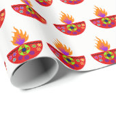 Colorful Diwali Lamp Diya Cadeaupapier (Rol Hoek)