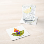 Colorful Diwali Lamp Diya Kartonnen Onderzetters (Insitu)