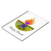 Colorful Diwali Lamp Diya Notitieboek (Linkerzijde)