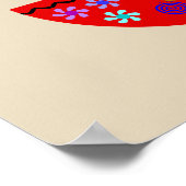 Colorful Diwali Lamp Diya Poster (Hoek)