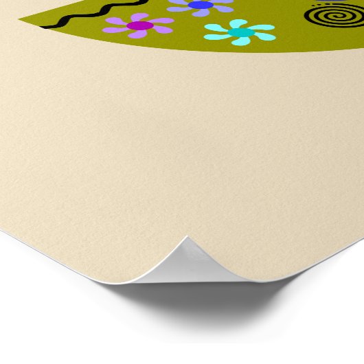 Colorful Diwali Lamp Diya Poster (Hoek)