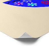 Colorful Diwali Lamp Diya Poster (Hoek)