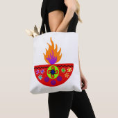 Colorful Diwali Lamp Diya Tote Bag (Dichtbij)