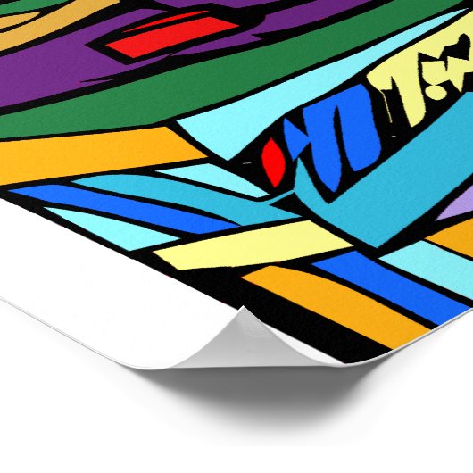 Colorful DJ Drawing Poster (Hoek)