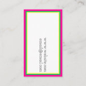 Colorful DJ Musician Music Studio Card Visitekaartje (Achterkant)