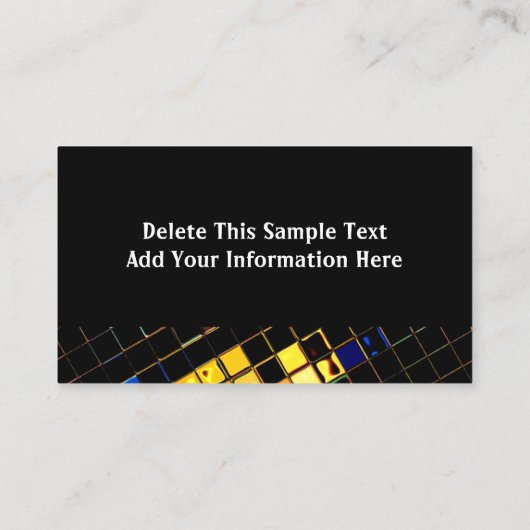 Colorful DJ Visitekaartje (Achterkant)