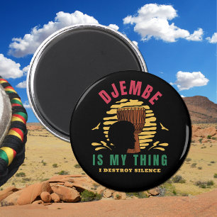 Colorful Djembe is mijn ding Afrikaanse drum Magneet
