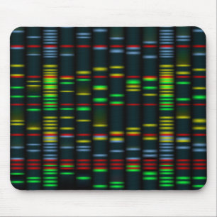 Colorful DNA vingerafdruk Mousepad Muismat