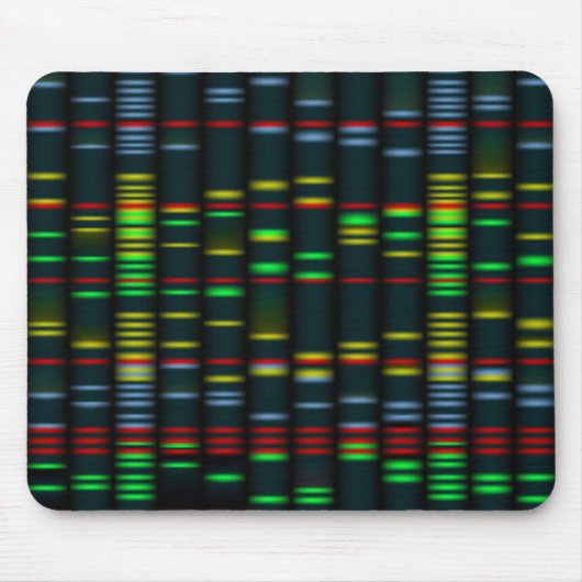 Colorful DNA vingerafdruk Mousepad Muismat (Voorkant)