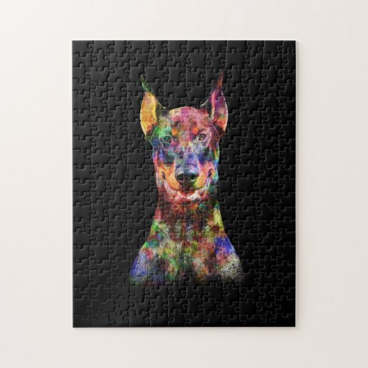 Colorful Doberman Dog Legpuzzel (Verticaal)