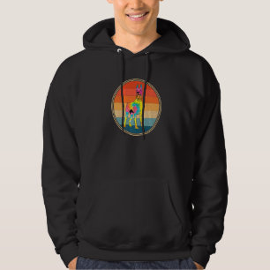 Colorful Doberman Pinscher Dogs Retro  Hoodie