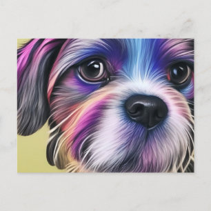 Colorful Dog Briefkaart