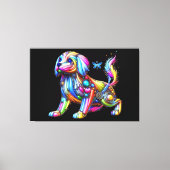 Colorful Dog Canvas Afdruk (Voorkant)