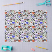 Colorful Dog Crowd Pattern Tissuepapier (Craft)