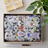 Colorful Dog Crowd Pattern Tissuepapier (Geschenk)