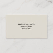 Colorful Dog Facs | Dierenvriend voor de vergaderi Visitekaartje (Achterkant)