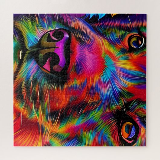 Colorful Dog Legpuzzel (Horizontaal)