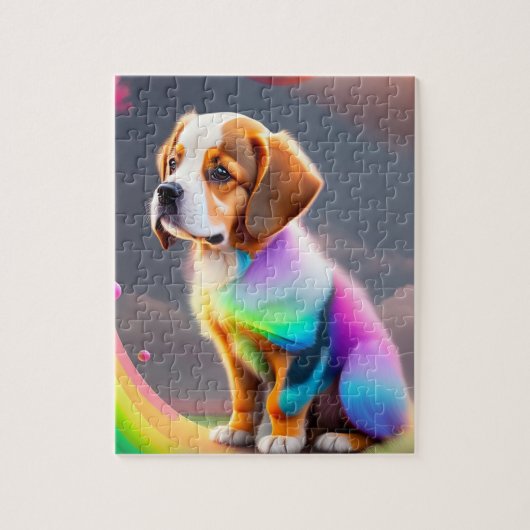 Colorful Dog Legpuzzel (Verticaal)