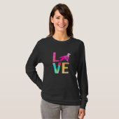 Colorful Dog mam English Cocker Spaniel T-shirt (Voorkant volledig)