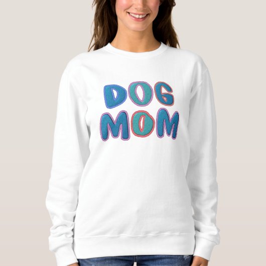 Colorful Dog mama Trui (Voorkant)