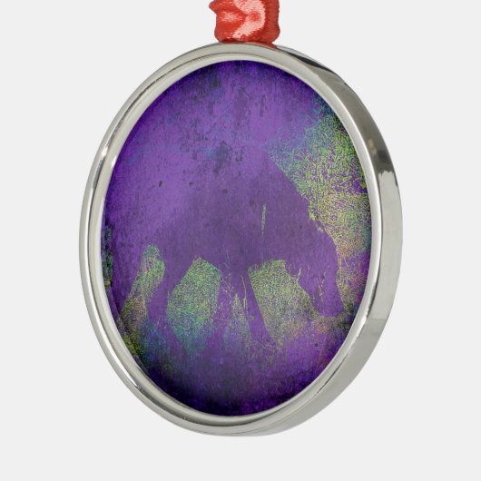 Colorful Dog Metalen Ornament (Links)