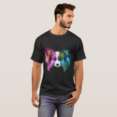 Colorful Dog Papillon T-Shirt (Voorkant volledig)