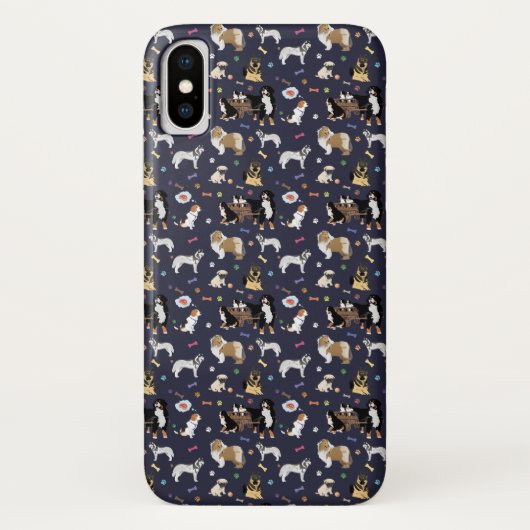 Colorful Dog Pattern Case-Mate iPhone Case (Achterkant)
