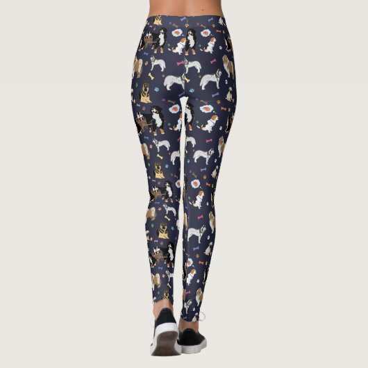 Colorful Dog Pattern Leggings (Achterkant)