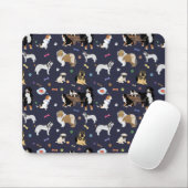 Colorful Dog Pattern Muismat (Met muis)
