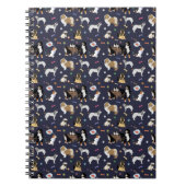 Colorful Dog Pattern Notitieboek (Voorkant)