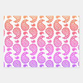 Colorful Dog Paw Print Patroon Inpakpapier Vel (Voorkant)