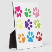 Colorful Dog Paws Fotoplaat (Zijkant)