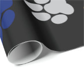 Colorful Dog Puppy Paws Cadeaupapier (Rol Hoek)