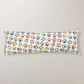Colorful Doggie Paws Body Pillow Lichaamskussen (Achterkant)