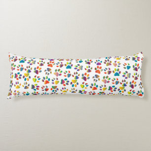 Colorful Doggie Paws Body Pillow Lichaamskussen