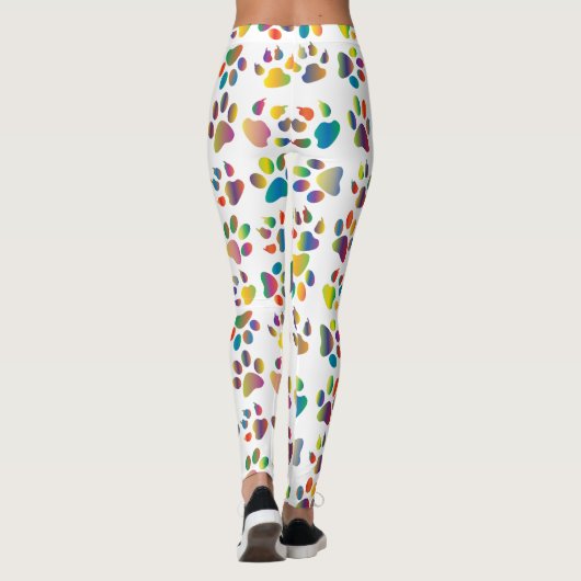 Colorful Doggie Paws Leggings (Achterkant)