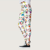 Colorful Doggie Paws Leggings (Links)