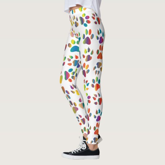 Colorful Doggie Paws Leggings (Links)
