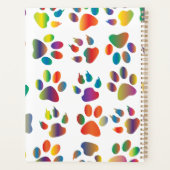 Colorful Doggie Paws Planner (Achterkant)