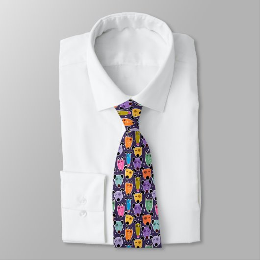 Colorful Dogs Neck Tie Stropdas (Gebonden)