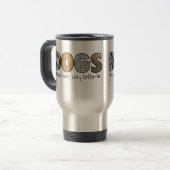 Colorful Dogs Travel Mug Reisbeker (Voorkant links)