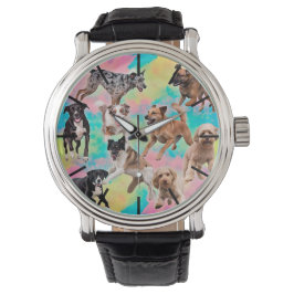 Colorful Dogs Wrist Watch – Fun Puppy Pet Horloge