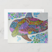 Colorful Dolphin Briefkaart (Voorkant / Achterkant)