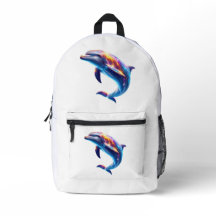 Colorful Dolphin Cute Arts