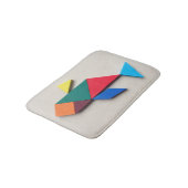 Colorful Dolphin Tangram Badmat (Gekanteld)
