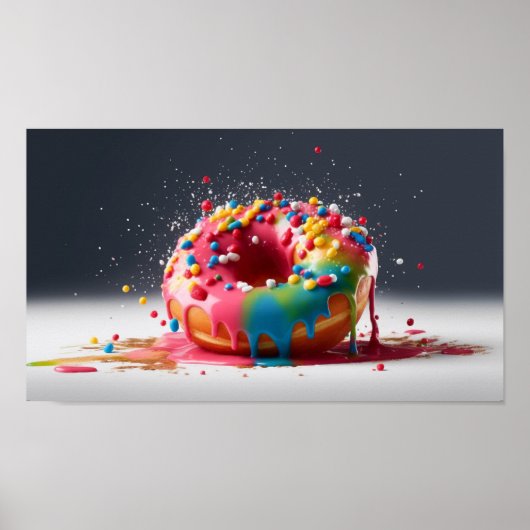 Colorful Donut - Instant Download Printable Poster (Voorkant)