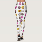 Colorful Donuts Seamless Pattern - Sweet Bakery Tr Leggings (Achterkant)