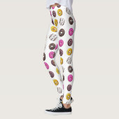 Colorful Donuts Seamless Pattern - Sweet Bakery Tr Leggings (Links)